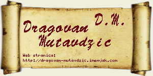 Dragovan Mutavdžić vizit kartica
